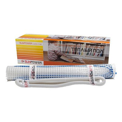 Теплый пол нагревательный мат SunPower SPCM-15, 0,5х30м, 2250ватт