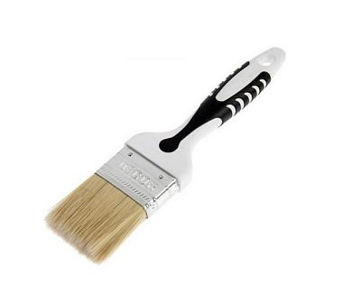 Кисть DECOR "Black White" универсал 25х15мм светлая смешанная щетина, 2К ручка 880-025