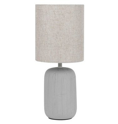 Настольная лампа Rivoli Ramona 7041-502 1 * Е14 40 Вт керамика серая с абажуром