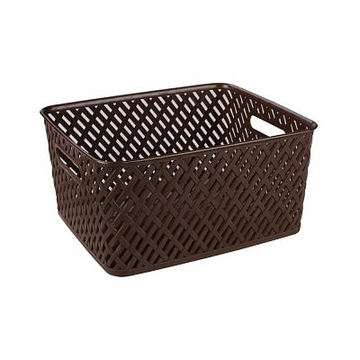 Корзина "Плетенка" 350х290х175 коричневый