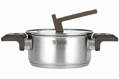 Кастрюля из нержавеющей стали 2,6л TallerR Метод TR-17308