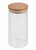 Банка для сыпучих продуктов с крышкой BAMBU, стекло 1,3л