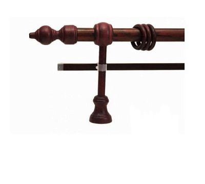 Карниз Махагон 2,0 м металлопластик D28 мм