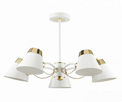 Люстра потолочная ERIN Сонекс 4407/5C LN19 102 золотой белый E14 5*40W