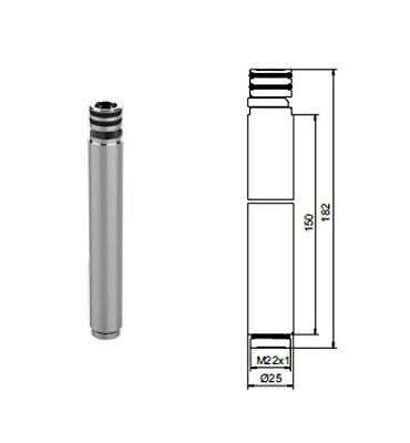 Удлинитель VIDIMA В961275АА Баланс 150мм для душевой штанги