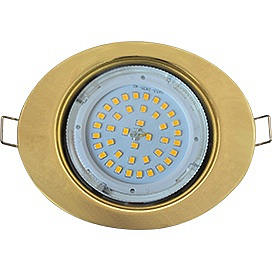 Светильник Ecola GX53-FT3238  встраиваемый  Элипс золото 41*126*106