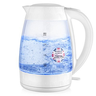 Чайник электрический BRAYER VNQ by STRIX 2,0л стекло подсветка 2200Вт BR1024