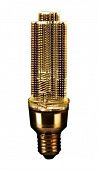 Декоративная светодиодная лампа Е27  5W 6500К 6K 44x156 золото, пластик GLDEN-CRYSTAL-5-230-E27-6500 661019 General КРИСТАЛЛ