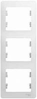 Рамка 3 места , вертикальная , белая SchE GSL000107