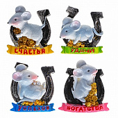 Магнит Символ года, полистоун, 4,3 см, 5 видов СНОУ БУМ