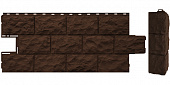 Фасайдинг ДАЧНЫЙ Доломит темно-коричневый 1,12х0,473м (1уп=8шт)