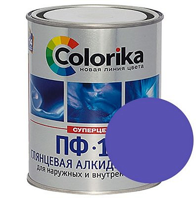 Эмаль ПФ-115 Colorika сиреневая 0,8 кг