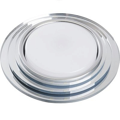 Светильник точечный Feron CD5024 круг прозрачный хром  GX53 15W 40524