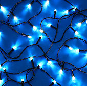 Гирлянда эл. вьюн 20м, 200LED, белый, 8 режимов, ПВХ черный, 220В СНОУ БУМ 384-239