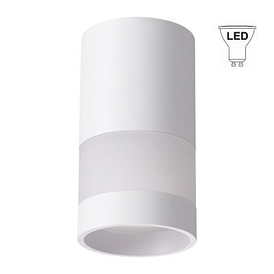 Светильник накладной 370679 OVER NT 19 218 белый P20 GU10 9W220-240V ELINA