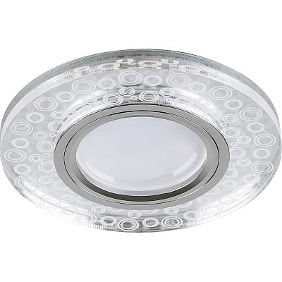 Светильник точечный Feron CD961 прозрачный хром 15 LED*2835 G5.3