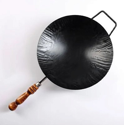 Сковорода Садж-Вок вороненый диаметр 31,5см, толщина стали 1,5 мм 7743585