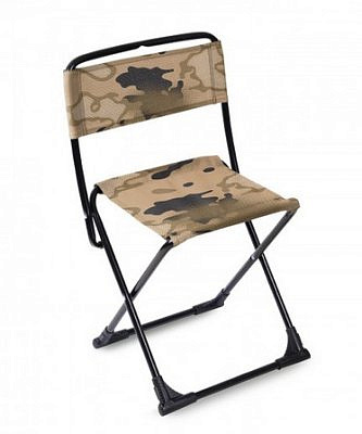 Стул складной со спинкой, камуфляж коричневый ПС3/К