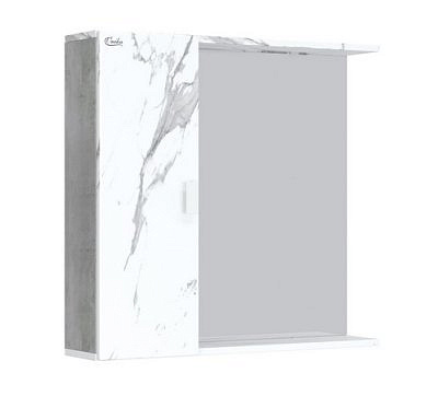 Шкаф-зеркало Марбл 75.00 мрамор/камень бетонный  Оника