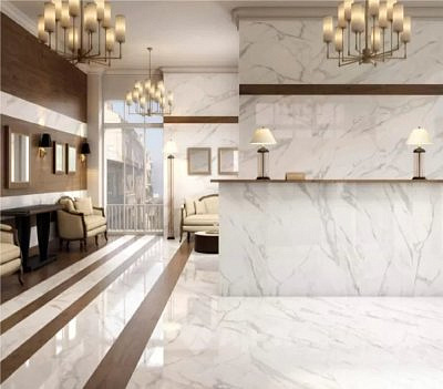 Керамогранит Россия Грани Таганая Ellora ashy мрамор бело-серый 60x60 GRS01-18 