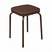 Табурет "Haushalt" мягкое квадратное сиденье 32 см, цв. коричневый Ника 222669/НТ3/BR