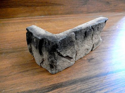 Бетон Кирпич "Венеция" угловой элемент Белый 1м/п