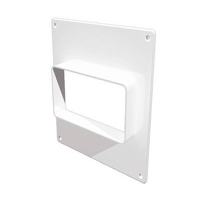 Площадка 612ПТГ торцевая горизонтальная пластиковая 180x250 фланец 60x120