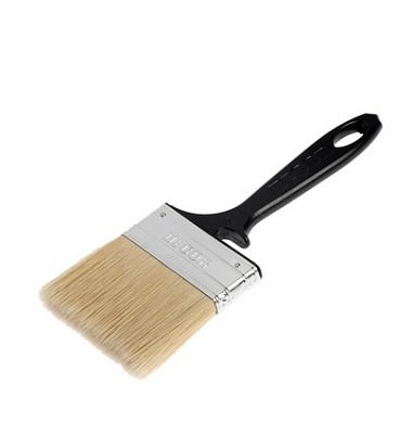 Кисть DECOR "Black Edition" 75х14мм светлая смешанная щетина, пластиковая ручка 713-070