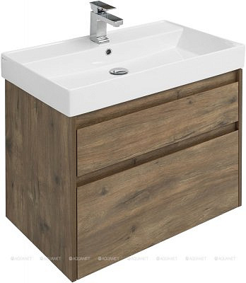 Тумба Aquanet Nova Lite 75 2 ящик цвет дуб рустикальный без умывальника