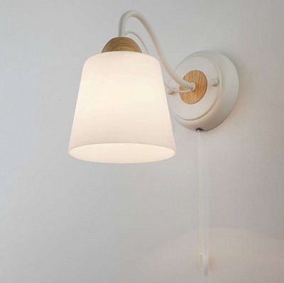 Бра со стеклянным плафоном Eurosvet 70062/1 белый