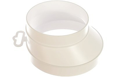 Соединитель 1012,5РЭП эксцентриковый  круглого воздуховода круглый пластиковый D 100-125