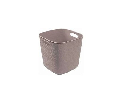 Корзина для белья SOFTEX Q 15л квадратная серая  00573-Z70-00