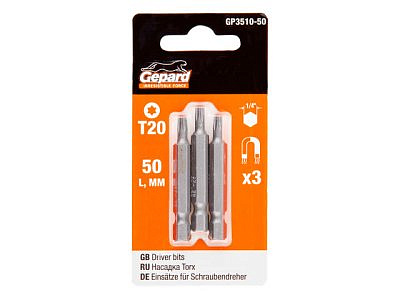 Насадка TORX T20 50мм Gepard