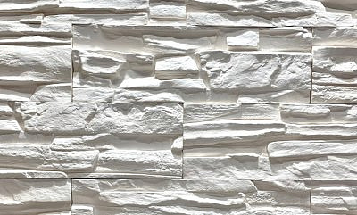 Сланец Альпийский угловой элемент "Белый" (11шт в упак)