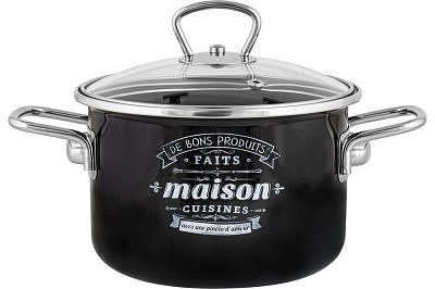 Кастрюля эмалированная  цилиндрическая  Maison 5,5л ТМ Appetite 1SD225S
