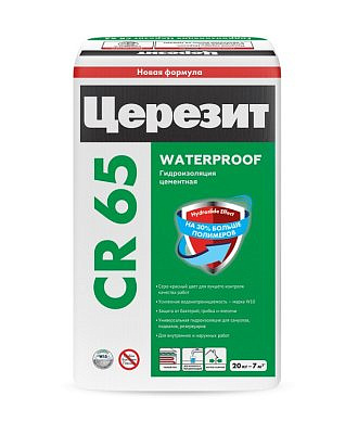 ЦЕРЕЗИТ CR 65/20кг Гидроизоляция цементная жёсткая (54)