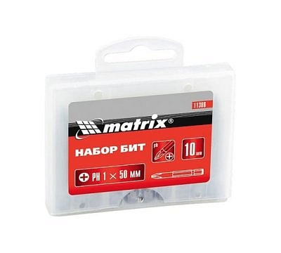 Бита Ph1 х 50мм сталь 45х MATRIX 11380