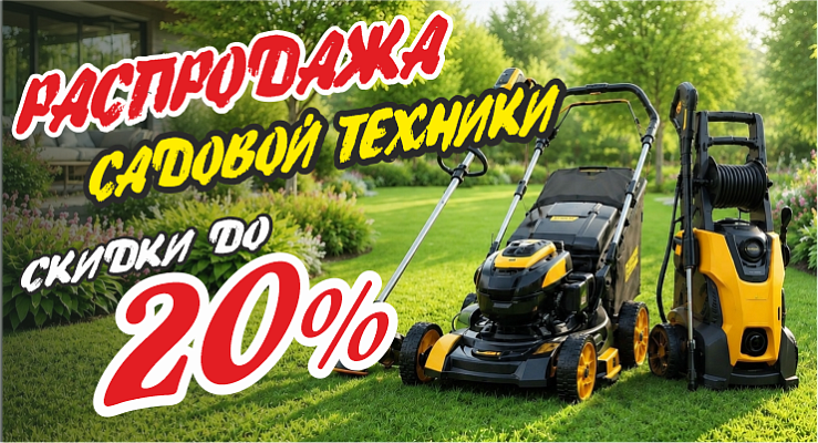 Распродажа садовой техники