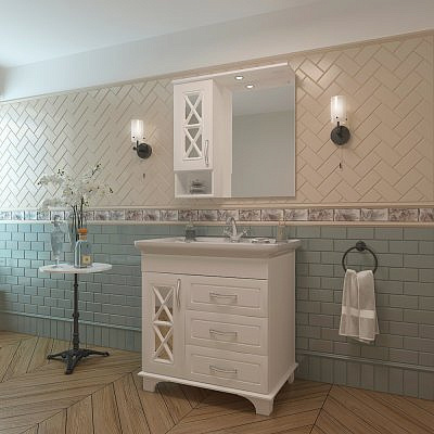 Тумба Duglas 75 с умывальником Дуглас 75 /EVA GOLD/