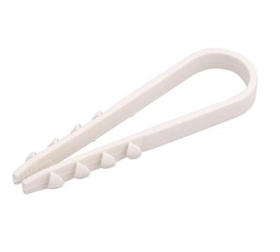 Хомут-дюбель  д5мм ДХП10 нейлон 5мм*10мм белый