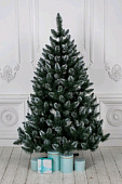 Ель искусственная Кавказская белые кончики 250 см Новая Ёлка, из ПВХ в коробке 1940251К