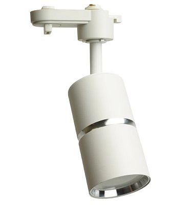 Светильник трековый 178 AL белый серебро, трековый под лампу GU10 48702