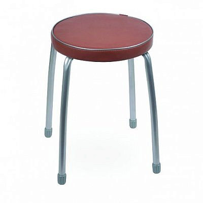 Табурет "Фабрик 2" круглое мягкое сиденье D=32см коричневый 37591/ТФ2