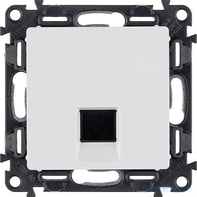 Механизм розетки информ. 1-м СП Valena RJ45интернет бел. Leg DIY 694286 (774441) 