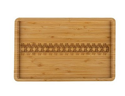 Поднос из бамбука  Foresta di bambu, р-р: 35*22*1.9 см