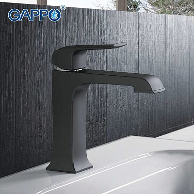 Смеситель для раковины Gappo G1050 чёрный