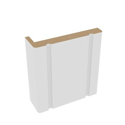 Наличник ALBERO vinyl Белый РЕЗНОЙ телескопический 70мм