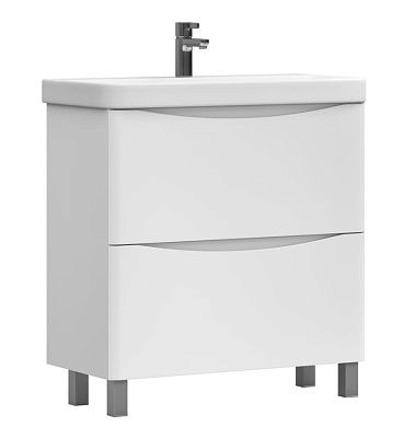 Тумба Glem 700-0-2 с раковиной 9595 (70) VIGO