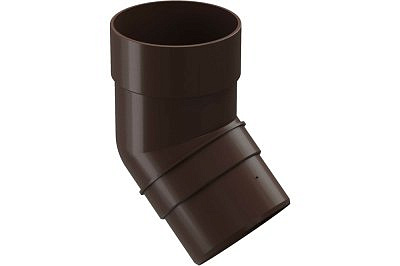 Колено трубы Docke Premium 45 ПВХ шоколад
