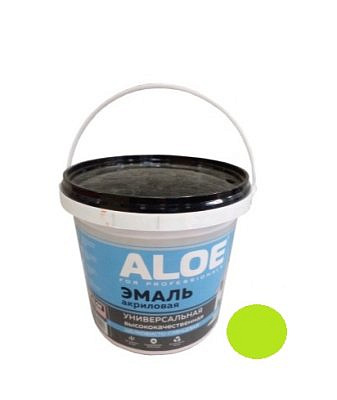 Эмаль ALOE Акриловая универсальная 2,4кг зеленое яблоко